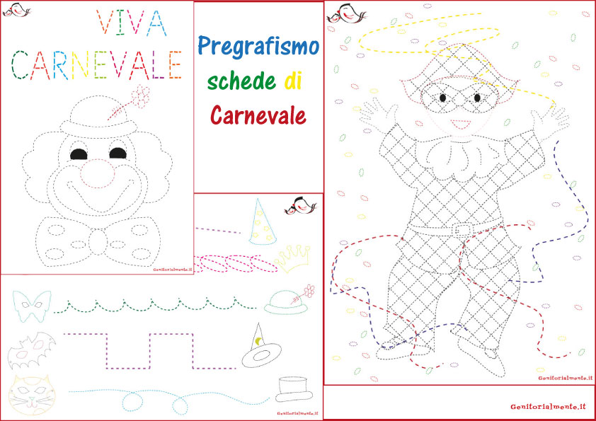 Pregrafismo Schede Di Carnevale Da Scaricare Gratis Genitorialmente